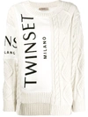 TWINSET CONTRAST KNIT JUMPER