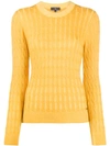 FAY CABLE-KNIT SLIM-FIT JUMPER