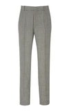 BALMAIN PRINCE OF WALES CHECKED WOOL SLIM-LEG trousers,728674