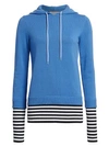 MICHAEL KORS Layered Cashmere Pullover Hoodie