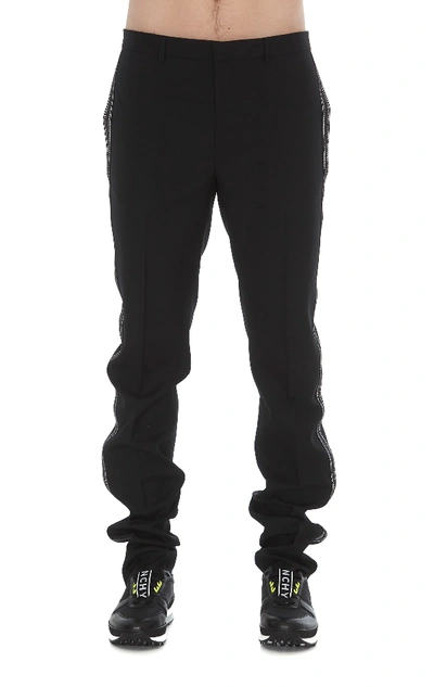 Givenchy Trousers With Logo Band In Black