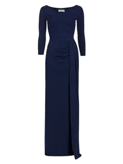Chiara Boni La Petite Robe Litonya Jersey Gown In Blue