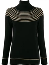 D-EXTERIOR STRIPED KNITTED JUMPER