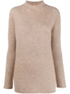 AGNONA ROLL-NECK JUMPER