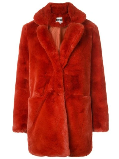 Apparis Eloise Faux-fur Coat, Created For Macy's In Scarlet