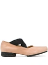 UMA WANG CROSS STRAP BALLERINA FLATS