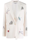 STELLA MCCARTNEY BUG EMBROIDERED BLAZER