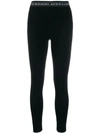 ERMANNO SCERVINO LOGO WAISTBAND LEGGINGS