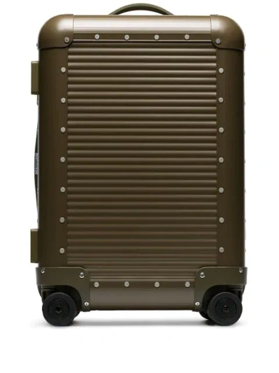 Fpm - Fabbrica Pelletterie Milano By Nick Wooster Green Bank Spinner 53 Cabin Suitcase