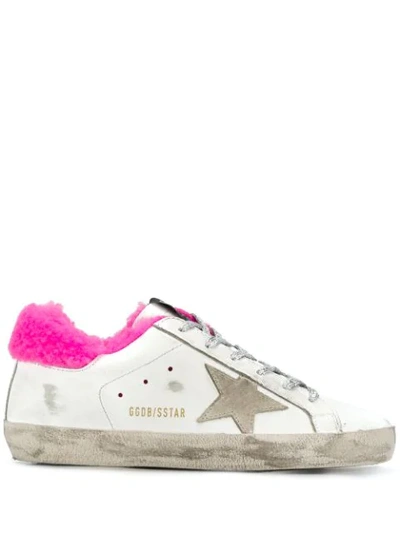 Golden Goose Glitter Laces Superstar Trainer In White
