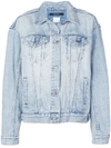 Ksubi Boxy Fit Stonewashed Jacket In Blue
