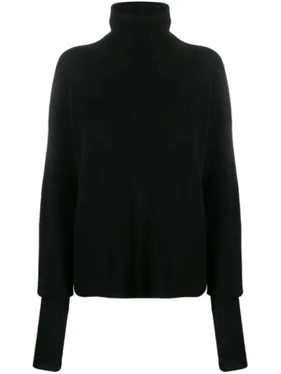 Maison Flaneur Cashmere Relaxed-fit Jumper In Black