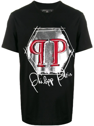 Philipp Plein Logo-print T-shirt In Black