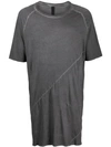 Army Of Me Distressed Effect Oversized T-shirt In Grey