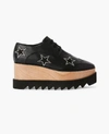 Stella Mccartney Elyse Star Motif Platform Brogue In Black