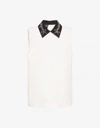 BOUTIQUE MOSCHINO Top with embroidered collar