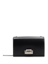 SAINT LAURENT SAINT LAURENT METROPOLIS LOGO ENGRAVED CLASP CHAIN SHOULDER BAG