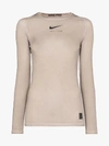 ALYX 1017 ALYX 9SM X NIKE FITTED LOGO TOP,AKUTS0030OT01BEG0002TAUPE13919223