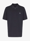 Fred Perry Embroidered Logo Polo Shirt In Blue