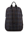 HERNO CHECK WOOL BLEND BACKPACK