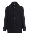 BRUNELLO CUCINELLI VIRGIN WOOL CLOTH HOODED COAT