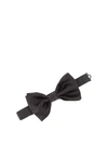 KITON BLACK SATIN BOW TIE