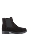 TOD'S SUEDE PULL ON ANKLE BOOTS