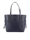 MICHAEL KORS VOYAGER S NAVY GRAINY LEATHER BAG