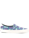 VANS LOGO PRINTED SLIP-ON SNEAKERS