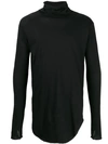 ARMY OF ME ASYMMETRIC OVERSIZED ROLL NECK T-SHIRT