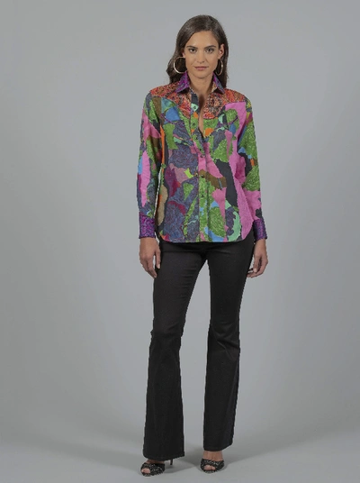 Robert Graham Women's Limited Edition Sierra Shirt Size: L By  In Multicolor