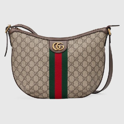 Gucci Ophidia Medium Shoulder Bag In Beige
