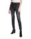 Moussy Vintage Westcliffe High-rise Skinny Jeans In Black