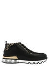 FENDI Fendi FF Jacquard Logo Detail Lace Up Ankle Boots