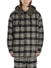 JUUNJ JUUN.J CHECKERED HOODED REVERSIBLE SHIRT JACKET