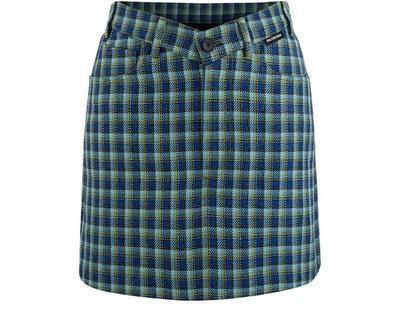 Balenciaga V-waist Checked Wool Mini Skirt In Multicolor