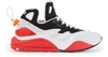 F_wd Low-top Colour Block Sneakers In White/black