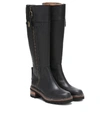SEE BY CHLOÉ LEATHER KNEE-HIGH BOOTS,P00392245