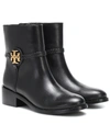 TORY BURCH MILLER LEATHER ANKLE BOOTS,P00409062