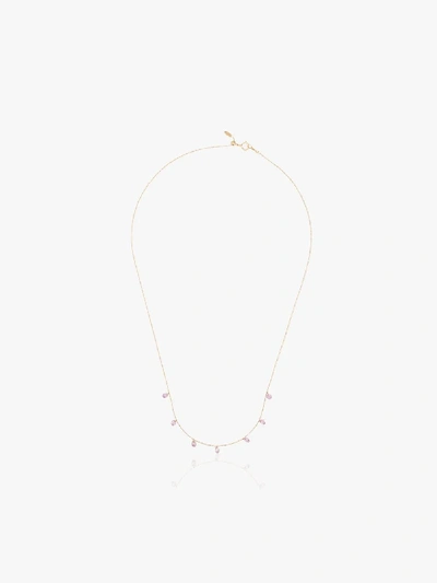 Persée 18kt Yellow Gold Pink Sapphire Necklace