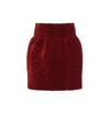 SAINT LAURENT VELVET MINISKIRT,P00407963