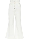 MIU MIU FLARED BELTED JEANS