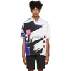 ALEXANDER WANG ALEXANDER WANG WHITE AND BLUE COMPACT JERSEY POLO