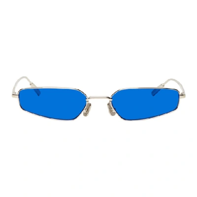 Ambush Silver And Blue Astra Sunglasses In Slv Blu