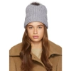 MACKAGE MACKAGE GREY POM POM DORIS BEANIE