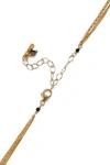CHAN LUU 18-KARAT GOLD-PLATED STERLING SILVER, PIETERSITE AND SPINEL NECKLACE,3074457345621184138