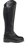 ROBERT CLERGERIE CANADA LEATHER PLATFORM KNEE BOOTS,3074457345621390247