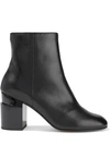 ROBERT CLERGERIE KEYLA GLOSSED-LEATHER ANKLE BOOTS,3074457345621067679