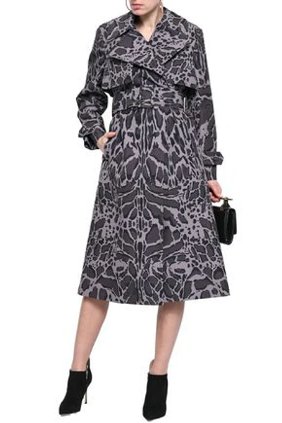 Roberto Cavalli Woman Belted Leopard-print Shell Trench Coat Animal Print