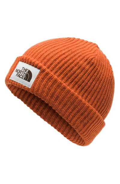 The North Face Salty Dog Beanie In Papaya Orange/ Picante Red